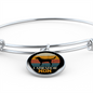 Black Labrador Mom Bracelet Stainless Steel or 18k Gold Circle Bangle-Express Your Love Gifts