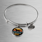 Black Labrador Mom Bracelet Stainless Steel or 18k Gold Circle Bangle-Express Your Love Gifts