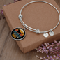 Black Labrador Mom Bracelet Stainless Steel or 18k Gold Circle Bangle-Express Your Love Gifts