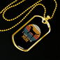 Black Labrador Mom Necklace Stainless Steel or 18k Gold Dog Tag 24" Chain-Express Your Love Gifts
