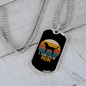 Black Labrador Mom Necklace Stainless Steel or 18k Gold Dog Tag 24" Chain-Express Your Love Gifts