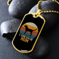 Black Labrador Mom Necklace Stainless Steel or 18k Gold Dog Tag 24" Chain-Express Your Love Gifts