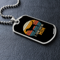Black Labrador Mom Necklace Stainless Steel or 18k Gold Dog Tag 24" Chain-Express Your Love Gifts