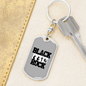 Black Moms Rocks Keychain Stainless Steel or 18k Gold Dog Tag Keyring-Express Your Love Gifts