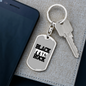 Black Moms Rocks Keychain Stainless Steel or 18k Gold Dog Tag Keyring-Express Your Love Gifts