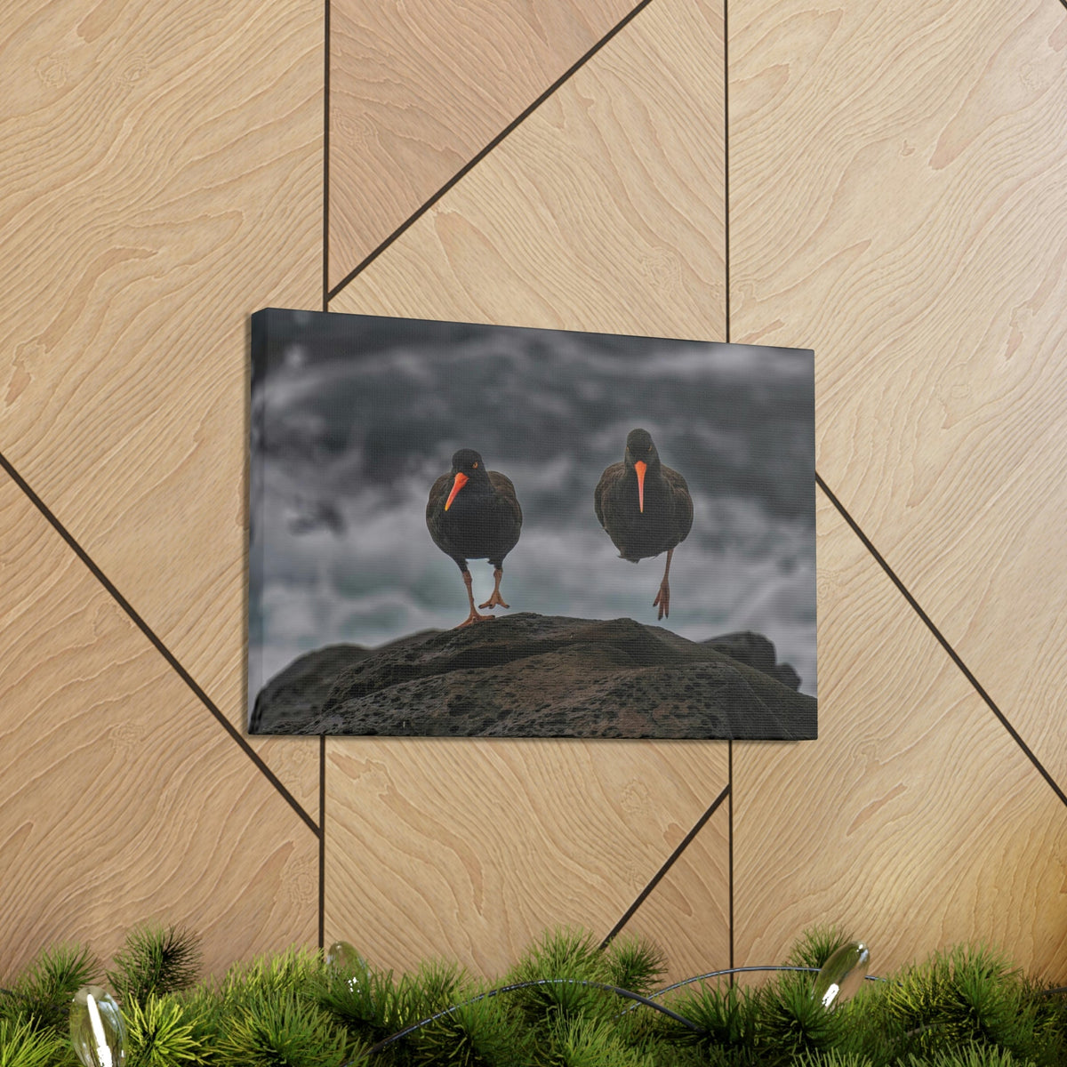 Scripture Walls Blackbird Couple Blackbird Troop Print Animal Wall Art Wildlife Canvas Prints Wall Art Ready to Hang Unframed-Express Your Love Gifts