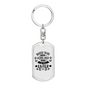 Bless This Home Keychain Stainless Steel or 18k Gold Dog Tag Keyring-Express Your Love Gifts