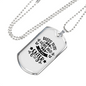Bless This Home Necklace Stainless Steel or 18k Gold Dog Tag 24" Chain-Express Your Love Gifts