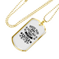 Bless This Home Necklace Stainless Steel or 18k Gold Dog Tag 24" Chain-Express Your Love Gifts