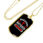 Blessed Beyond Measure Cross Necklace Stainless Steel or 18k Gold Dog Tag 24" Chain-Express Your Love Gifts