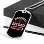 Blessed Beyond Measure Cross Necklace Stainless Steel or 18k Gold Dog Tag 24" Chain-Express Your Love Gifts