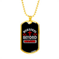Blessed Beyond Measure Cross Necklace Stainless Steel or 18k Gold Dog Tag 24" Chain-Express Your Love Gifts