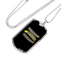 Blessed Beyond Measure Necklace Stainless Steel or 18k Gold Dog Tag 24" Chain-Express Your Love Gifts