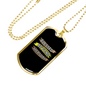 Blessed Beyond Measure Necklace Stainless Steel or 18k Gold Dog Tag 24" Chain-Express Your Love Gifts