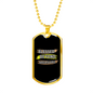 Blessed Beyond Measure Necklace Stainless Steel or 18k Gold Dog Tag 24" Chain-Express Your Love Gifts