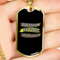 Blessed Beyond Measure Necklace Stainless Steel or 18k Gold Dog Tag 24" Chain-Express Your Love Gifts