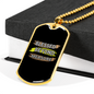 Blessed Beyond Measure Necklace Stainless Steel or 18k Gold Dog Tag 24" Chain-Express Your Love Gifts