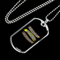 Blessed Beyond Measure Necklace Stainless Steel or 18k Gold Dog Tag 24" Chain-Express Your Love Gifts