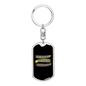 Blessed Beyond Measure Paint Keychain Stainless Steel or 18k Gold Dog Tag Keyring-Express Your Love Gifts