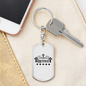 Blessed Crosses Keychain Stainless Steel or 18k Gold Dog Tag Keyring-Express Your Love Gifts