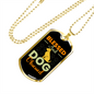 Blessed Dog Necklace Stainless Steel or 18k Gold Dog Tag 24" Chain-Express Your Love Gifts