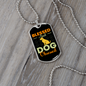 Blessed Dog Necklace Stainless Steel or 18k Gold Dog Tag 24" Chain-Express Your Love Gifts