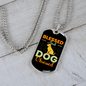 Blessed Dog Necklace Stainless Steel or 18k Gold Dog Tag 24" Chain-Express Your Love Gifts