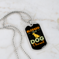 Blessed Dog Necklace Stainless Steel or 18k Gold Dog Tag 24" Chain-Express Your Love Gifts