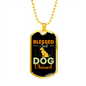 Blessed Dog Necklace Stainless Steel or 18k Gold Dog Tag 24" Chain-Express Your Love Gifts