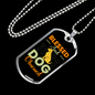 Blessed Dog Necklace Stainless Steel or 18k Gold Dog Tag 24" Chain-Express Your Love Gifts