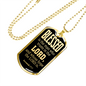 Blessed Is The Man Jeremiah 17:7 Necklace Stainless Steel or 18k Gold Dog Tag 24"-Express Your Love Gifts