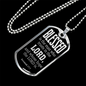 Blessed Is The Man Jeremiah 17:7 Necklace Stainless Steel or 18k Gold Dog Tag 24"-Express Your Love Gifts