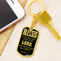 Blessed Is The Man Jeremiah 17:7 Swivel Keychain Dog Tag Stainless Steel or 18k Gold-Express Your Love Gifts