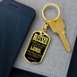 Blessed Is The Man Jeremiah 17:7 Swivel Keychain Dog Tag Stainless Steel or 18k Gold-Express Your Love Gifts
