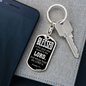 Blessed Is The Man Jeremiah 17:7 Swivel Keychain Dog Tag Stainless Steel or 18k Gold-Express Your Love Gifts
