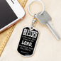Blessed Is The Man Jeremiah 17:7 Swivel Keychain Dog Tag Stainless Steel or 18k Gold-Express Your Love Gifts