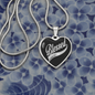 Blessed James 1:17 Christian Necklace Stainless Steel or 18k Gold Heart 18-22"-Express Your Love Gifts