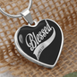 Blessed James 1:17 Christian Necklace Stainless Steel or 18k Gold Heart 18-22"-Express Your Love Gifts