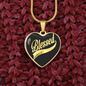 Blessed James 1:17 Christian Necklace Stainless Steel or 18k Gold Heart 18-22"-Express Your Love Gifts