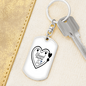 Blessed Mama of Boys Mom Keychain Stainless Steel or 18k Gold Dog Tag Keyring-Express Your Love Gifts