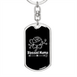 Blessed Mama White Mom Keychain Stainless Steel or 18k Gold Dog Tag Keyring-Express Your Love Gifts