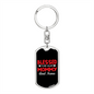 Blessed Mommy and Nana Keychain Stainless Steel or 18k Gold Dog Tag Keyring-Express Your Love Gifts