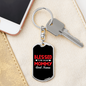 Blessed Mommy and Nana Keychain Stainless Steel or 18k Gold Dog Tag Keyring-Express Your Love Gifts