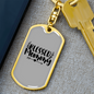 Blessed Mommy Keychain Stainless Steel or 18k Gold Dog Tag Keyring-Express Your Love Gifts