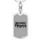 Blessed Mommy Keychain Stainless Steel or 18k Gold Dog Tag Keyring-Express Your Love Gifts