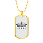 Blessed Necklace Stainless Steel or 18k Gold Dog Tag 24" Chain-Express Your Love Gifts