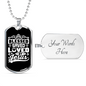 Blessed Saved Loved Necklace Stainless Steel or 18k Gold Dog Tag 24" Chain-Express Your Love Gifts