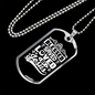 Blessed Saved Loved Necklace Stainless Steel or 18k Gold Dog Tag 24" Chain-Express Your Love Gifts