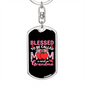 Blessed To Be Called Mom and Grandma Keychain Stainless Steel or 18k Gold Dog Tag Keyring-Express Your Love Gifts