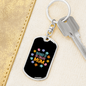 Blessed to Be Called Mom Keychain Stainless Steel or 18k Gold Dog Tag Keyring-Express Your Love Gifts